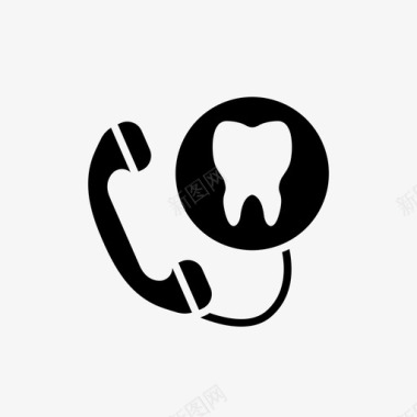 打电话给牙医牙医电话图标图标