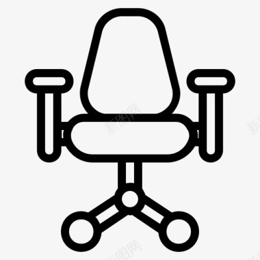 办公椅坐椅图标图标