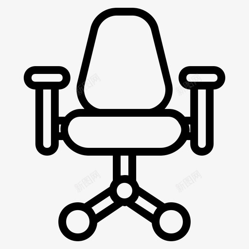 办公椅坐椅图标svg_新图网 https://ixintu.com 办公椅 坐椅