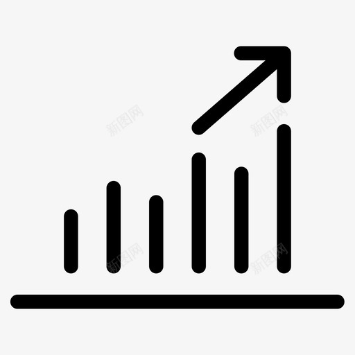 报告图表增长图标svg_新图网 https://ixintu.com 图表 增长 报告 统计 网络营销