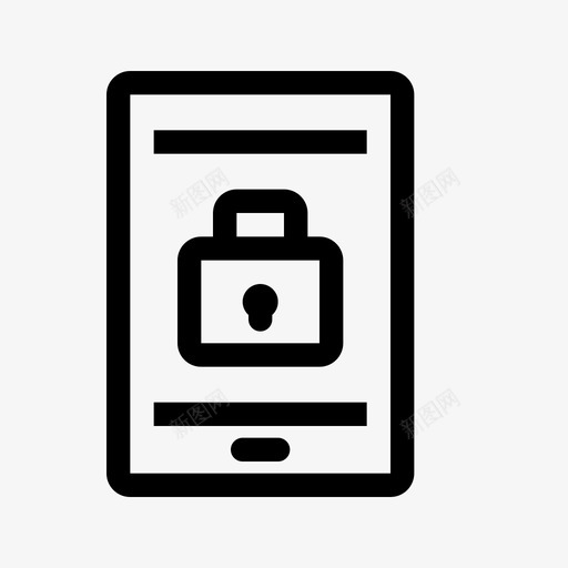 安全银行手机图标svg_新图网 https://ixintu.com 交易 安全 密码 手机 手机钱包银行 钱包 银行