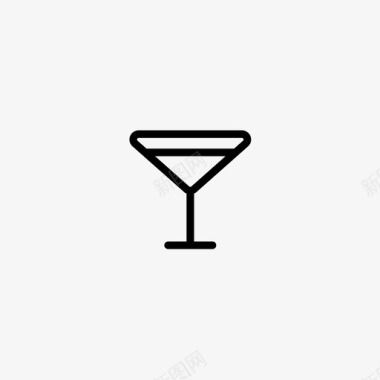 玻璃杯鸡尾酒马提尼酒图标图标