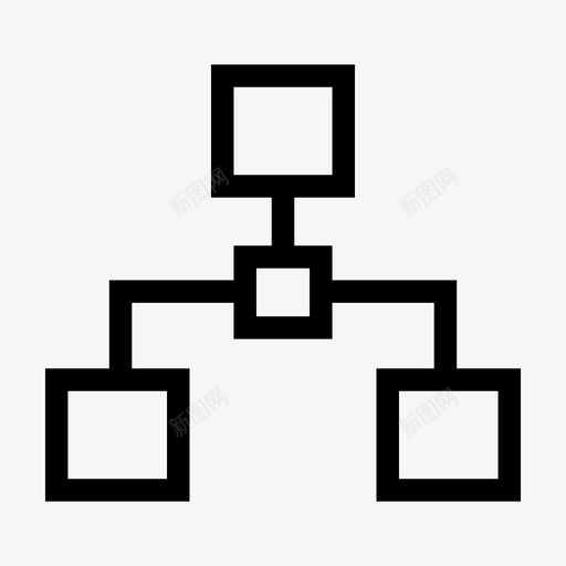 层次结构图表顺序图标svg_新图网 https://ixintu.com 图表 层次结构 组织 顺序