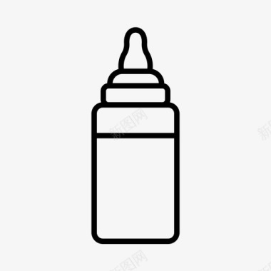 婴儿奶瓶饮料牛奶图标图标