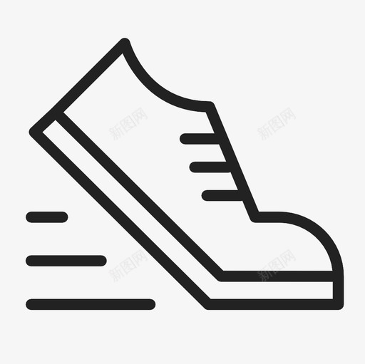 跑步赛跑运动鞋图标svg_新图网 https://ixintu.com 赛跑 跑步 运动鞋