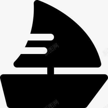 帆船旅游旅行图标图标