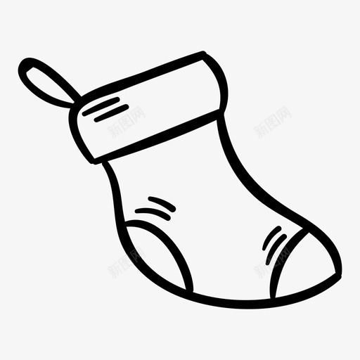 圣诞袜衣服袜子图标svg_新图网 https://ixintu.com 圣诞袜 衣服 袜子