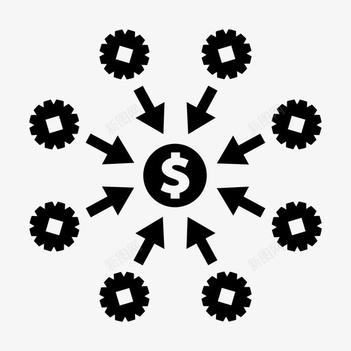 商业收入金融图标svg_新图网 https://ixintu.com 商业 收入 金融 金钱