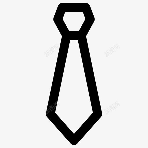 领带衣服时装图标svg_新图网 https://ixintu.com 制服 时装 衣服 领带