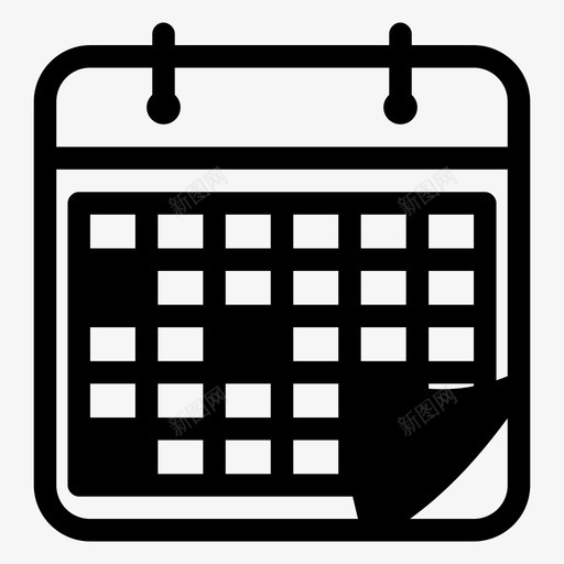日历日历月标记的事件图标svg_新图网 https://ixintu.com 任务计划器 已标记的计划 日历 日历月 标记的事件