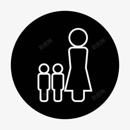 妈妈孩子单亲妈妈图标svg_新图网 https://ixintu.com 儿子 单亲妈妈 妈妈 孩子 父母圈