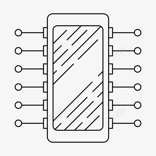 微处理器设备数字图标svg_新图网 https://ixintu.com 微处理器 数字 数字服务 硬件 设备