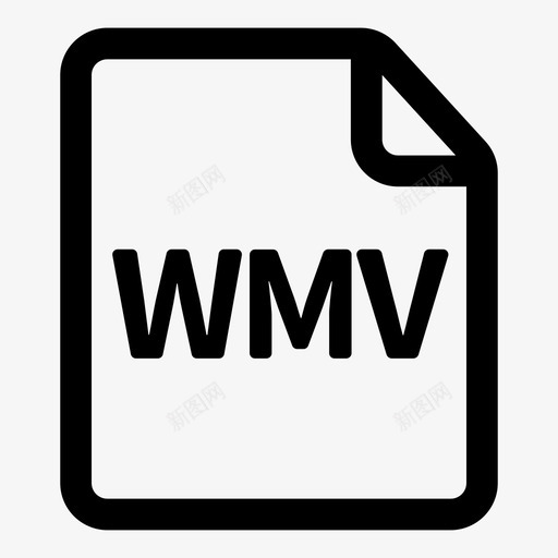 wmv文件胶片媒体图标svg_新图网 https://ixintu.com windows wmv文件 媒体 文件扩展名 电影 胶片 视频