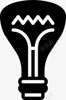 卤素灯泡家用电器灯泡图标图标