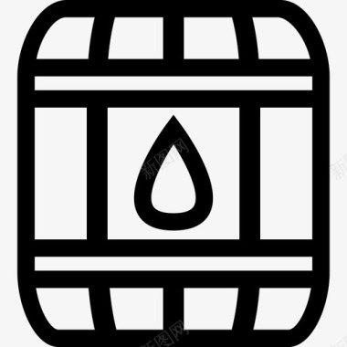 雨桶水水箱图标图标