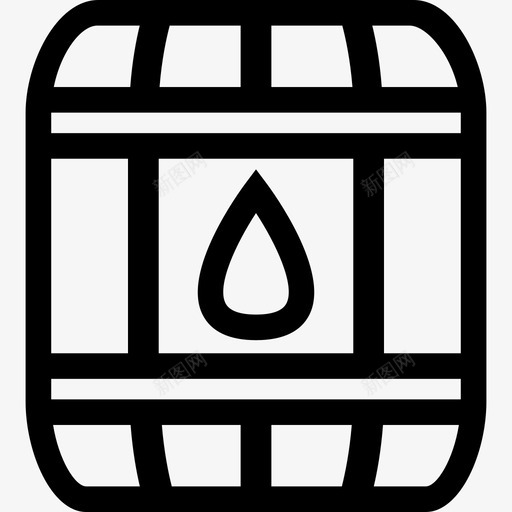 雨桶水水箱图标svg_新图网 https://ixintu.com 水 水箱 雨桶