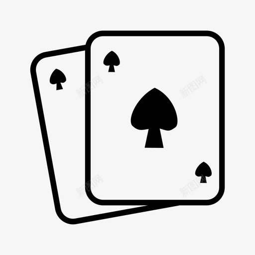 扑克牌王牌游戏图标svg_新图网 https://ixintu.com 扑克牌 游戏 王牌
