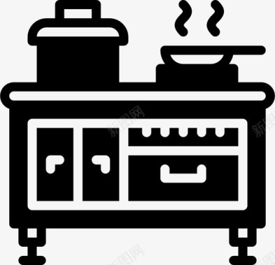 厨房电器家具图标图标