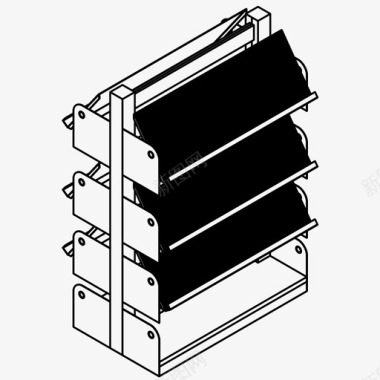 图书馆书架书店期刊图标图标