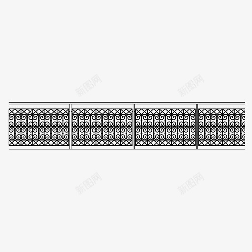 栏杆阳台栅栏图标svg_新图网 https://ixintu.com 图案 栅栏 栏杆 装饰品 阳台