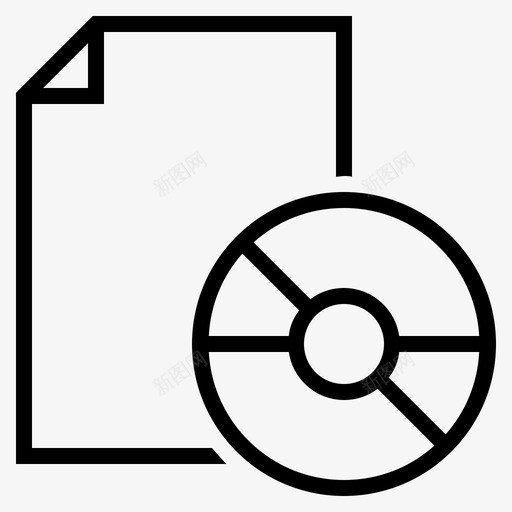 保存文档音频文件媒体文件图标svg_新图网 https://ixintu.com 保存文件 保存文档 媒体文件 视频文件 音频文件