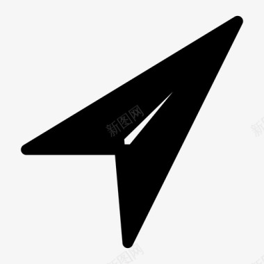 纸飞机飞机童年图标图标