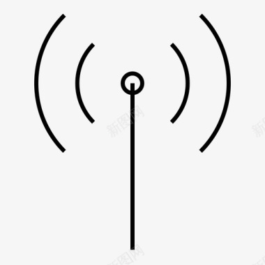 无线通信连接图标图标