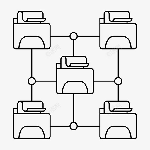 文件管理器文件文件夹图标svg_新图网 https://ixintu.com 文件 文件夹 文件管理器 网络 网络和主机
