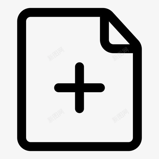 新建文件创建文档图标svg_新图网 https://ixintu.com 创建 向导 文件扩展名 文档 新建文件 选项卡
