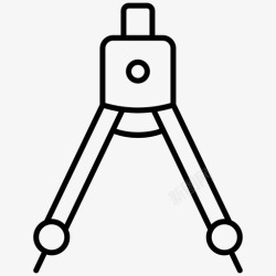 绘图仪器绘图罗盘绘图仪器工程图标高清图片