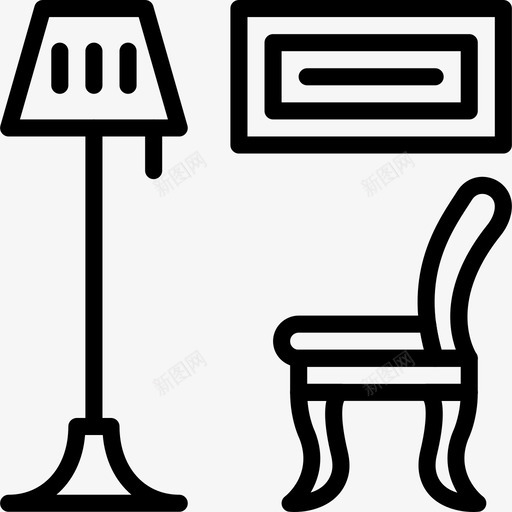 客厅电器椅子图标svg_新图网 https://ixintu.com 客厅 家具 家居 椅子 电器 装饰家具家居概述
