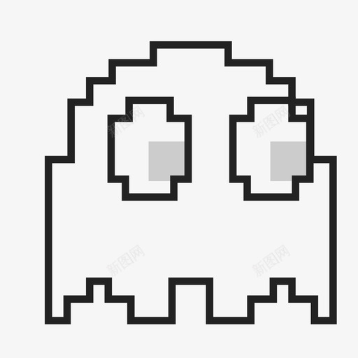 幽灵pacman幻影图标svg_新图网 https://ixintu.com pacman 像素 幻影 幽灵 电子游戏