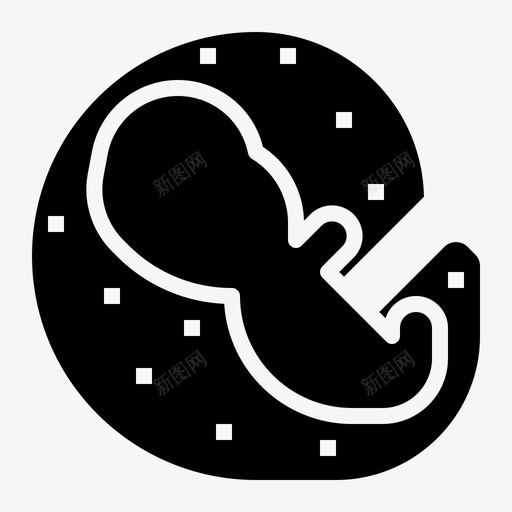 胚胎学胎儿生长图标svg_新图网 https://ixintu.com 教育 生长 胎儿 胚胎学