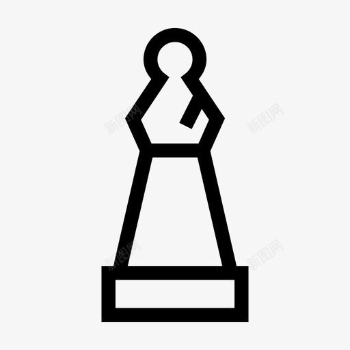 主教象棋主教棋子图标svg_新图网 https://ixintu.com 主教 棋子 游戏 策略 象棋主教 运动