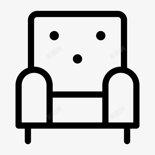 椅子装饰家具图标svg_新图网 https://ixintu.com 其他 家具 家用 椅子 沙发 装饰