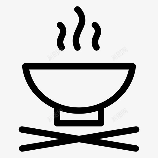 面条碗食物图标svg_新图网 https://ixintu.com 其他 拉面 汤 碗 面条 食物