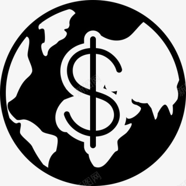 世界经济金融图标图标