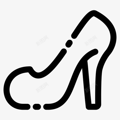 高跟鞋服装师图标svg_新图网 https://ixintu.com 时装 服装 款式 衣服 设计师 鞋 高跟鞋
