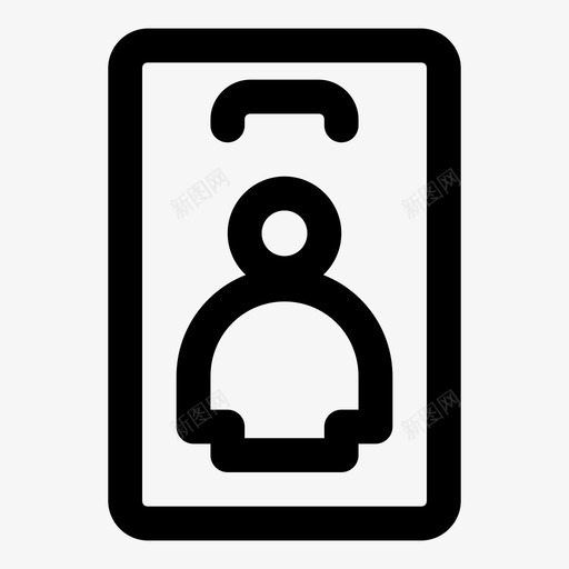 雇主徽章卡身份证图标svg_新图网 https://ixintu.com 个人资料 卡 照片 身份证 雇主徽章