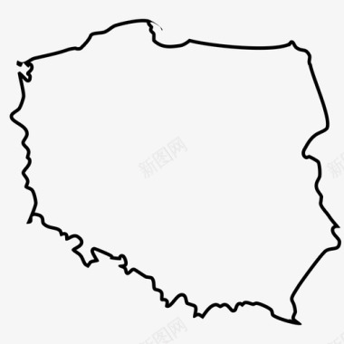 波兰国家欧洲图标图标