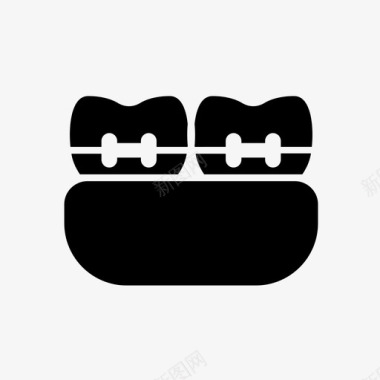 牙套牙科牙科诊所图标图标