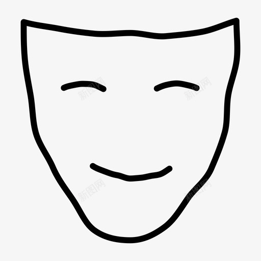 面具生日手绘图标svg_新图网 https://ixintu.com 手绘 派对 派对涂鸦 生日 面具