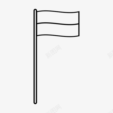 独立的国家自由的旗帜图标图标