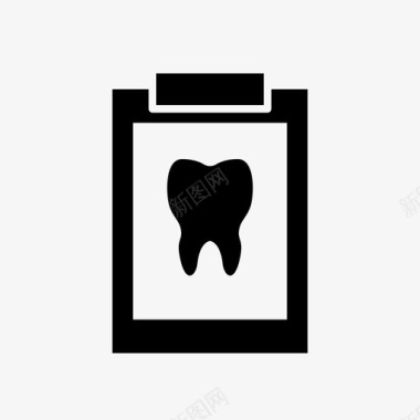 牙科报告牙医医疗报告图标图标