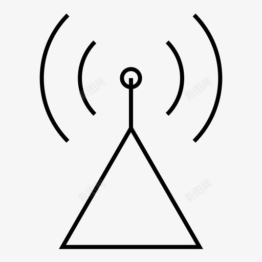 信号连接通信图标svg_新图网 https://ixintu.com 信号 连接 通信