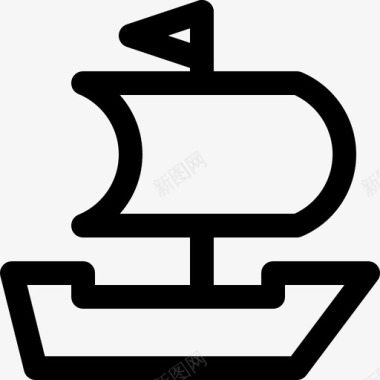 海盗船船旗图标图标