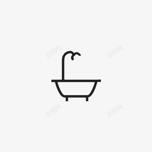 浴缸浴室脏的图标svg_新图网 https://ixintu.com 水 浴室 浴缸 淋浴 脏的