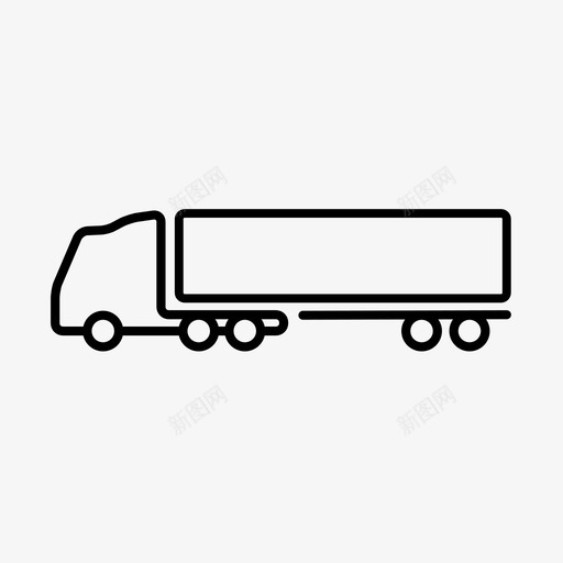货运卡车送货物流图标svg_新图网 https://ixintu.com 物流 货运卡车 运输 送货