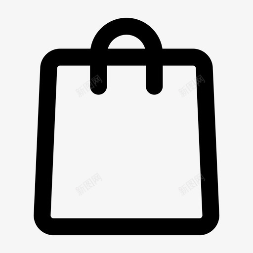购物袋必需品图标svg_新图网 https://ixintu.com 必需品 购物袋