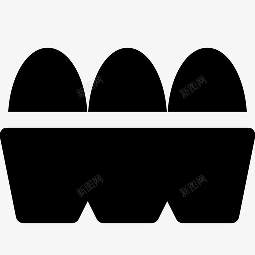 蛋盘早餐纸箱图标svg_新图网 https://ixintu.com 家禽 早餐 纸箱 蛋盘 食物 鸡蛋